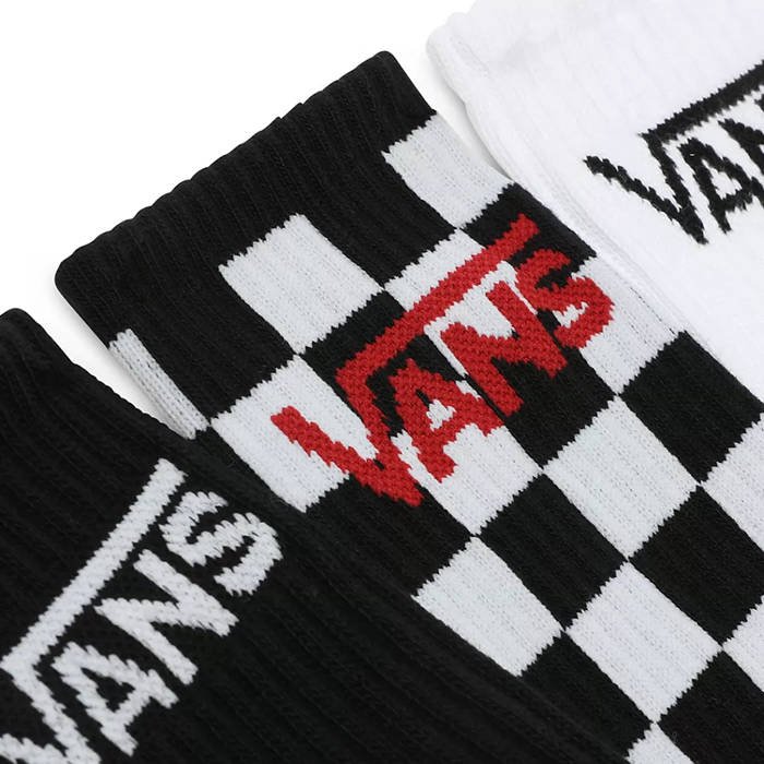 
            
                Load image into Gallery viewer, Vans Mens Socks Classic Crew Mix (M 6.5-9, 3 pack)
            
        