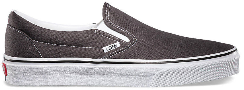 gray vans slip on