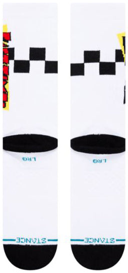 
            
                Load image into Gallery viewer, Stance Socks Unisex Fast times at Ridgemont High Gnarly White
            
        