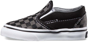 Vans Toddler Classic Slip-On (Checker) Black/Pewter