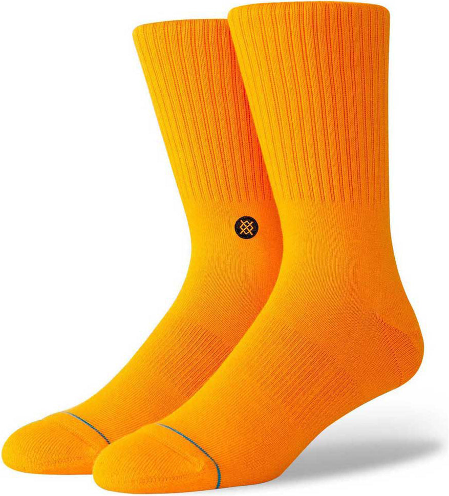 Stance Socks Mens Icon Crew Flourescent Orange