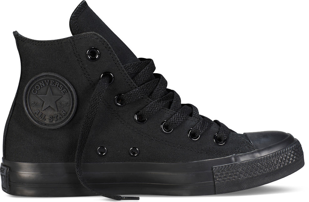
            
                Load image into Gallery viewer, Converse Chuck Taylor All Star Hi Top Black Monochrome
            
        
