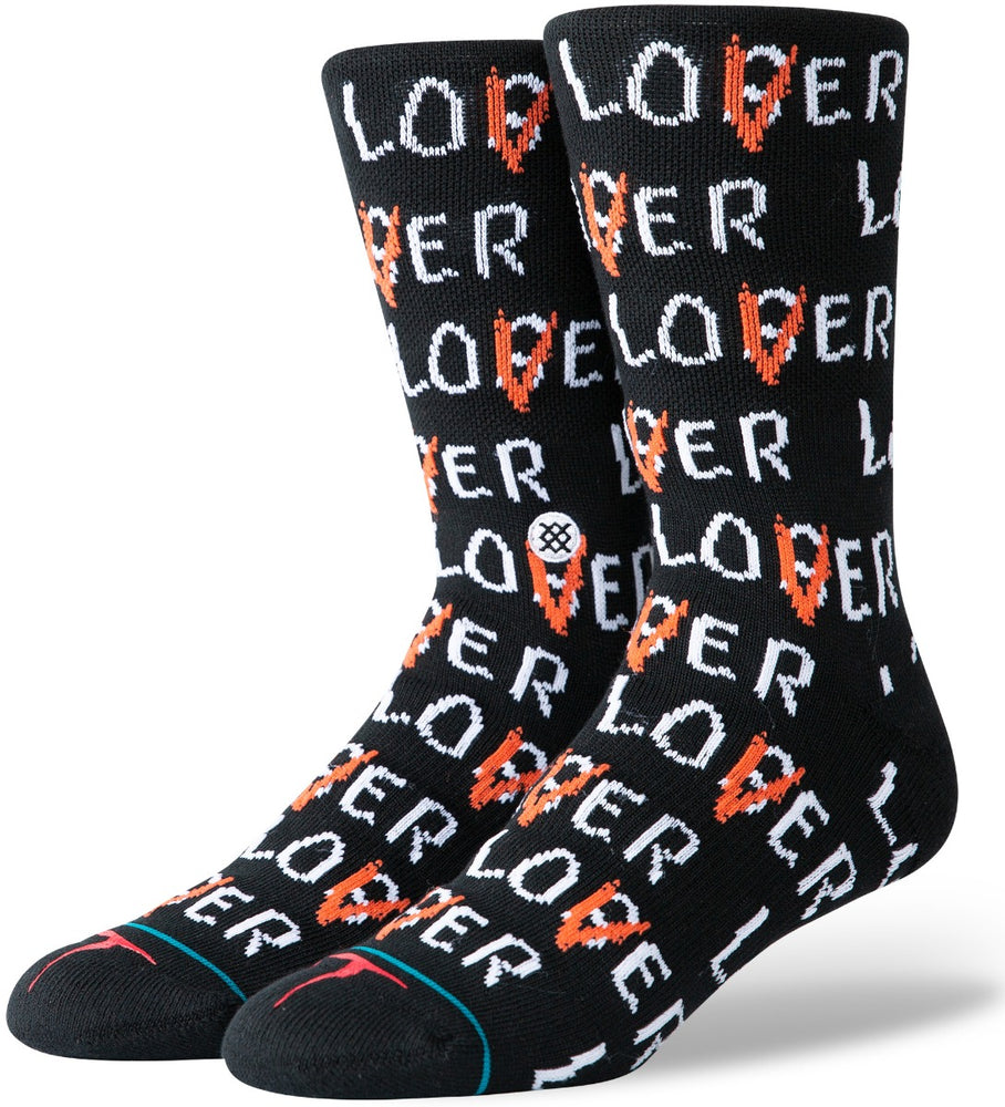 Stance Socks Mens IT Lover Loser Crew Black