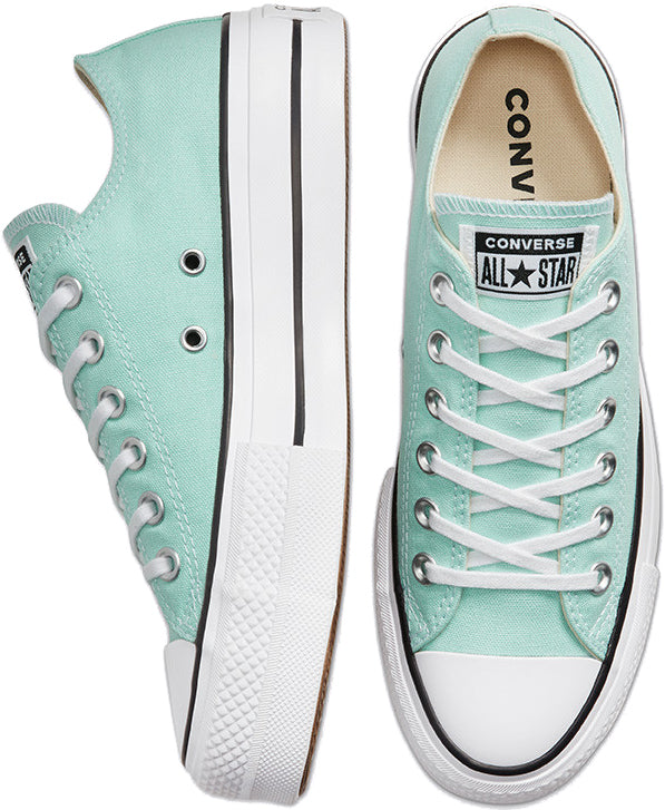 Converse Womens Chuck Taylor All Star Lift Low Top Ocean Mint/White