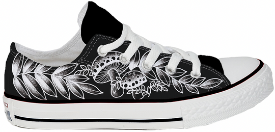 Baggins Original Low Top Tattoo Zoo Geri Kramer Ferns n' Shrooms
