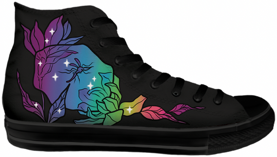 Baggins Original Hi Top Tattoo Zoo Kara Harrison Rainbow Mosquito in Amber