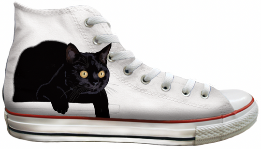 Baggins Original Hi Top Black Shorthair Cat