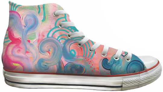 Baggins Original Hi Top Julie Amlin Candy Floss