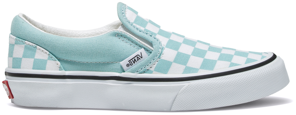 
            
                Load image into Gallery viewer, Vans Kids Classic Slip-On Checkerboard Canal Blue
            
        