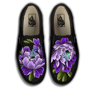 BAGGINS ORIGINAL SLIP-ON CRYSTAL ALEXANDRIA PURPLE PEONY