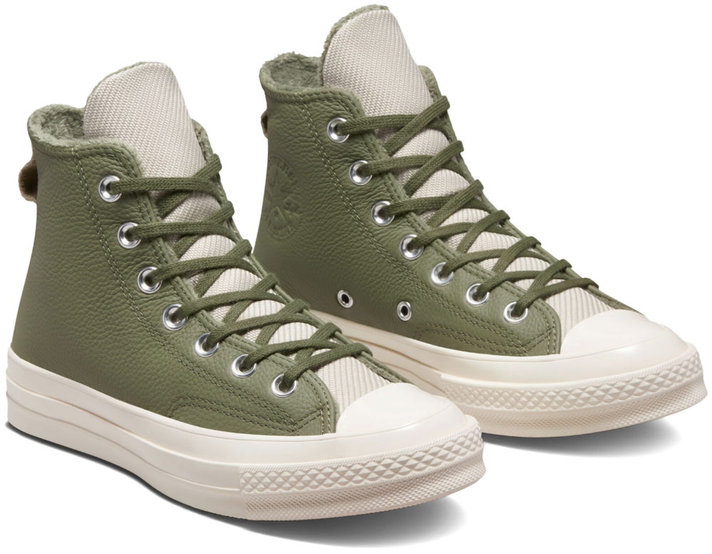 
            
                Load image into Gallery viewer, Converse Chuck Taylor All Star 1970s Hi Top Utility Green/ Papyrus
            
        