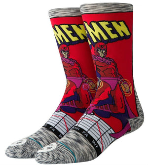 Stance Socks Unisex Marvel Magneto Comic Crew Grey
