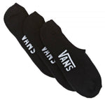 Vans Classic Super No Show Socks Black (Men's 6.5-9, 3 pack)