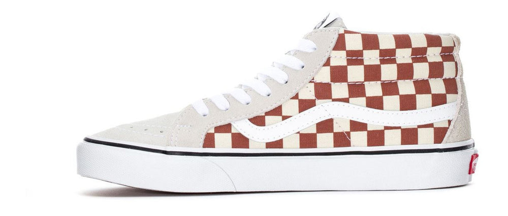 Vans Sk8-Mid Reissue (2-Tone Checker) Auburn/Classic White