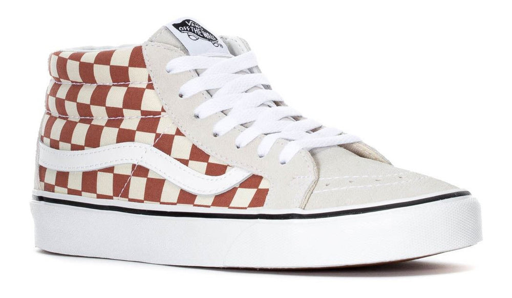 Vans Sk8-Mid Reissue (2-Tone Checker) Auburn/Classic White