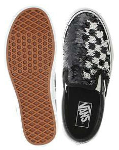 Vans Classic Slip-On Flip Sequin Checkerboard Black/White