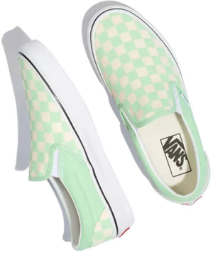
            
                Load image into Gallery viewer, Vans Classic Slip On (Checkerboard) Green Ash/True White
            
        