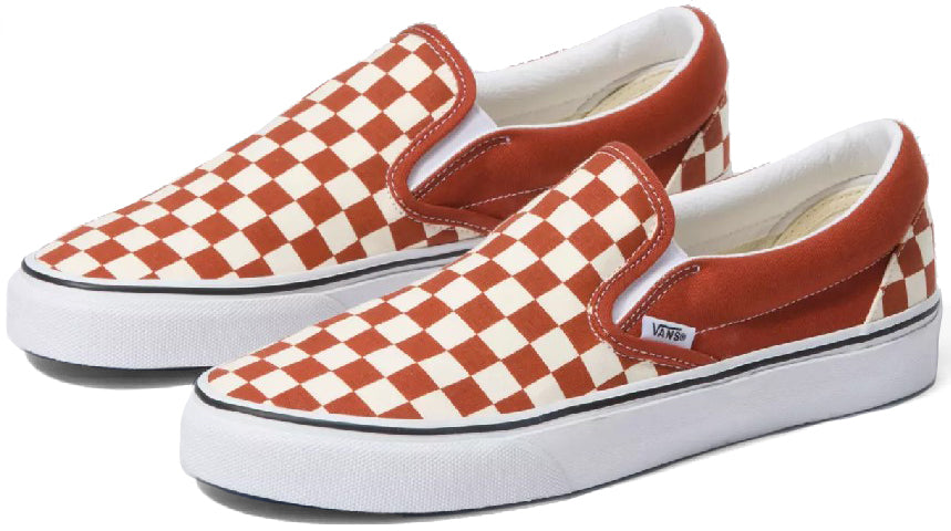 
            
                Load image into Gallery viewer, Vans Classic Slip On (Checkerboard) Picante/True White
            
        