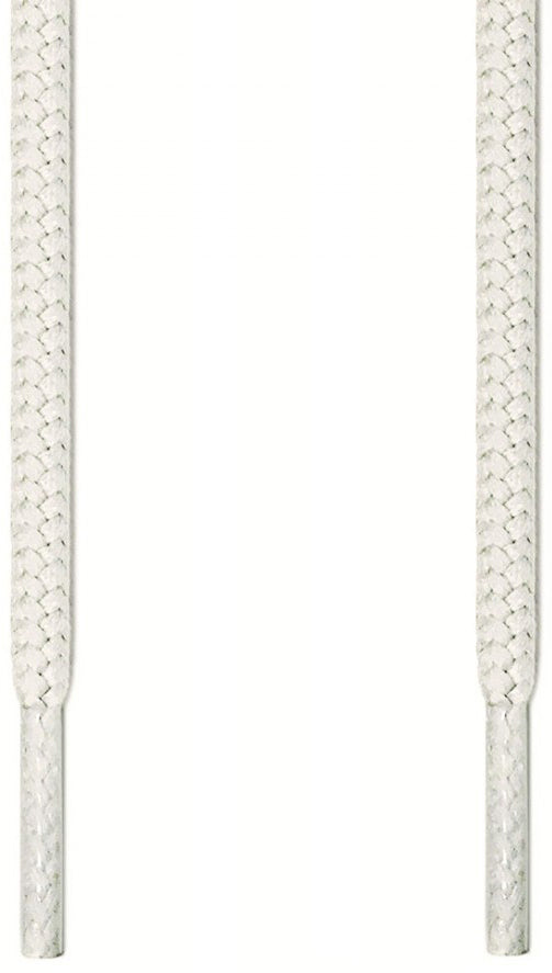 Fashion Round Shoe Laces White