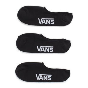 Vans Classic Super No Show Socks Black (Men's 9.5-13, 3 pack)