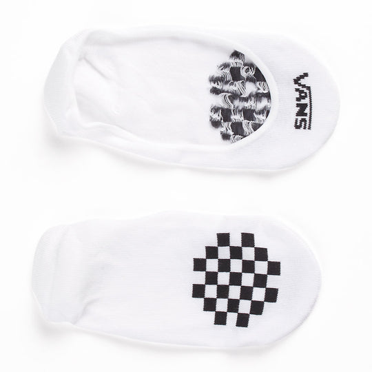 Vans Girly No Show Sock White (Women's 7-10, 3 pack)