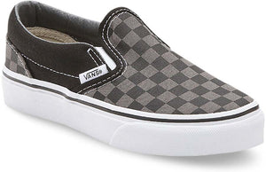 
            
                Load image into Gallery viewer, Vans Kids Classic Slip-On (Checker) Black/Pewter
            
        