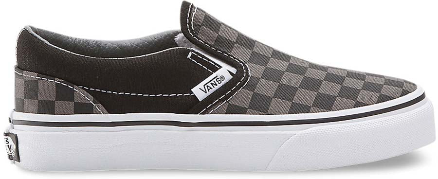 
            
                Load image into Gallery viewer, Vans Kids Classic Slip-On (Checker) Black/Pewter
            
        